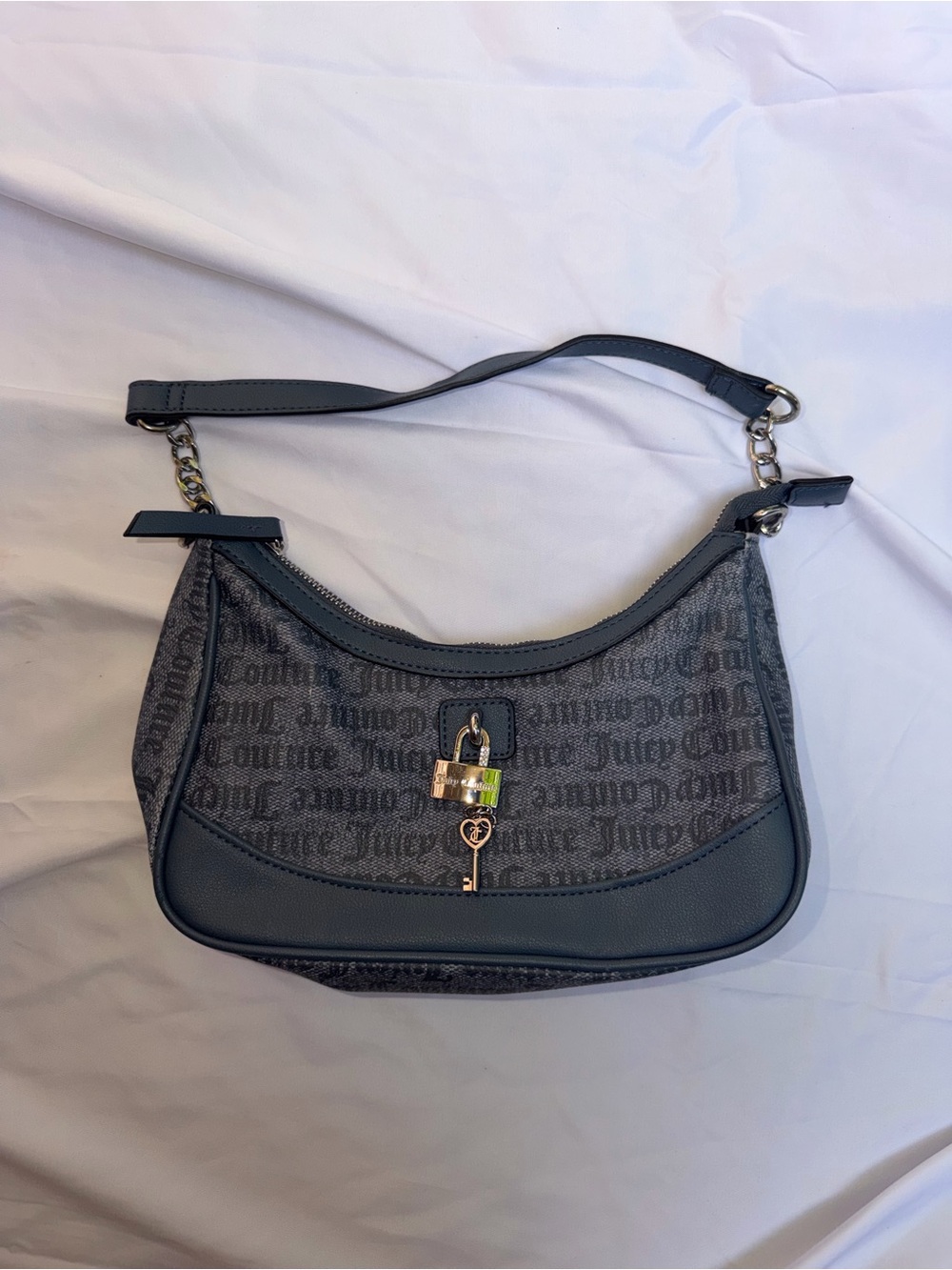 Juicy Couture Shoulder Bag with Gold Key Lock